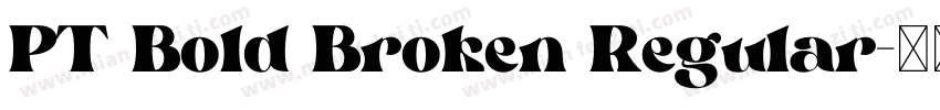 PT Bold Broken Regular字体转换